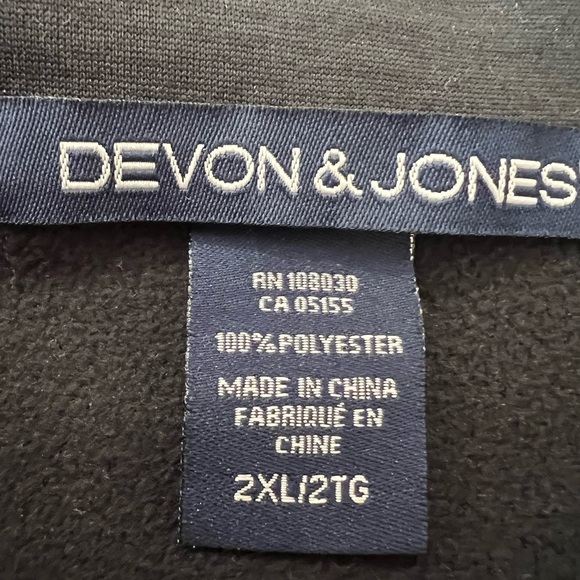 DEVON AND JONES logo CAT sweatshirt, grey, size 2X - Picture 8 of 9